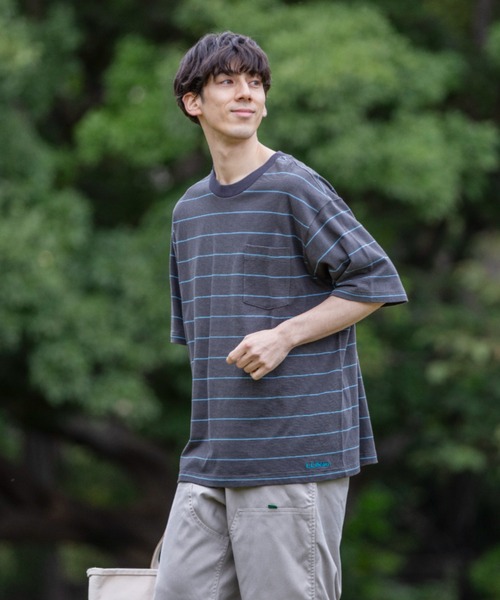 L.L.Bean（エルエルビーン）の「【JAPAN EDITION】ユニオン・ショートスリーブ・ストライプ・ティ（Tシャツ/カットソー・メンズ・グレー系その他/ブルー系その他2/ホワイト系その他/ブルー系その他・X-LARGE/LARGE/MEDIUM/SMALL）」の6枚目の写真