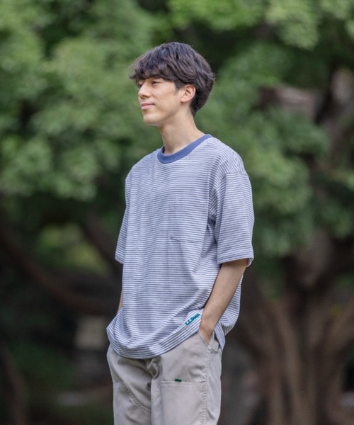 L.L.Bean（エルエルビーン）の「【JAPAN EDITION】ユニオン・ショートスリーブ・ストライプ・ティ（Tシャツ/カットソー・メンズ・グレー系その他/ブルー系その他2/ホワイト系その他/ブルー系その他・X-LARGE/LARGE/MEDIUM/SMALL）」の7枚目の写真