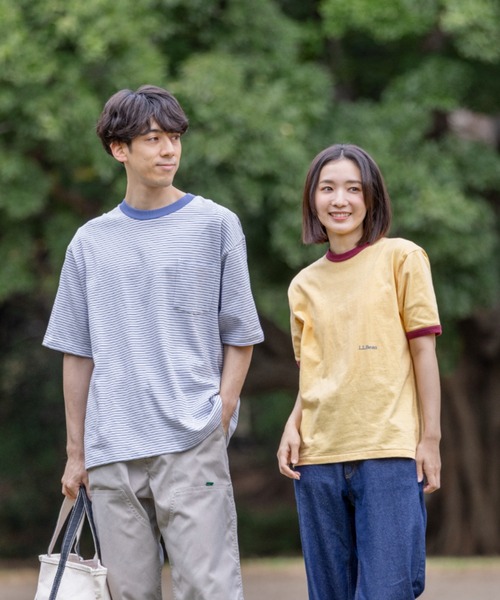 L.L.Bean（エルエルビーン）の「【JAPAN EDITION】ユニオン・ショートスリーブ・ストライプ・ティ（Tシャツ/カットソー・メンズ・グレー系その他/ブルー系その他2/ホワイト系その他/ブルー系その他・X-LARGE/LARGE/MEDIUM/SMALL）」の9枚目の写真