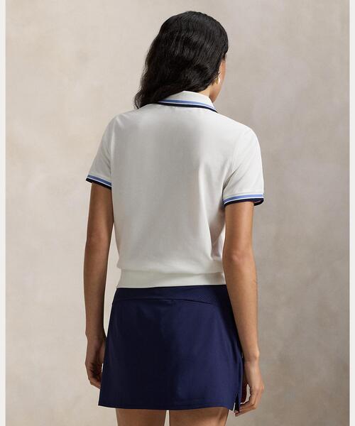 RLX GOLF(アールエルエックスゴルフ)の「Polo ベア ジャージー ポロシャツ(ポロシャツ・レディース・ホワイト・S/M/XS/L)」の4枚目の写真