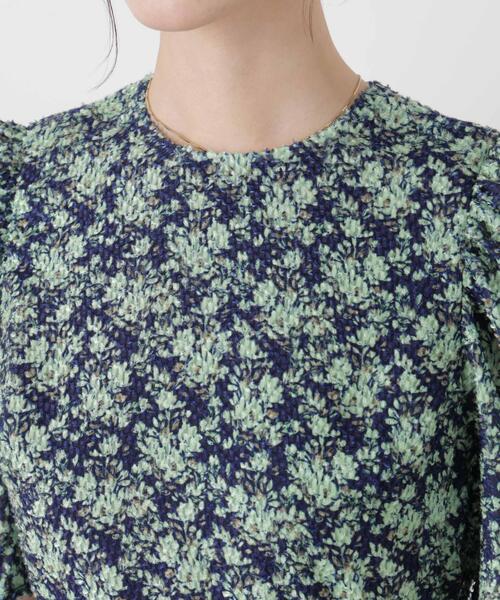 troisiemeCHACO(トロワズィエムチャコ)の「troisieme chaco/別注 CUT JACQUARD ワンピース(ワンピース・レディース・ベージュ/ネイビー・38)」の14枚目の写真