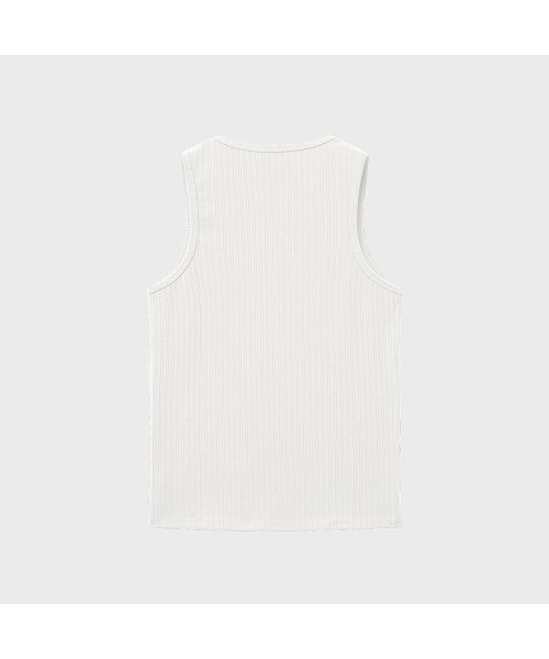 NOIRER（ノイア）の「マルチリブスリーブレスTシャツ（ホワイト）（Tシャツ/カットソー・メンズ・その他・FREE/50）」の3枚目の写真