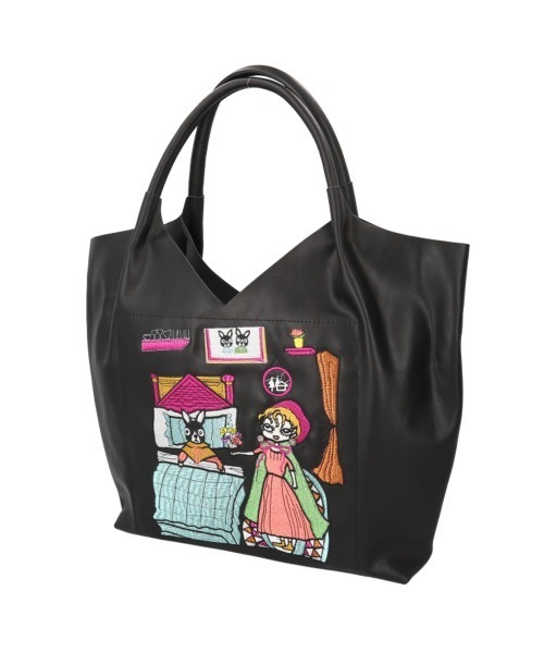 BACKYARD FAMILY(バックヤードファミリー)の「Lyre リタちゃん 合皮トートバッグ(トートバッグ・レディース・ピンク/ブラック/ブロンズ・FREE)」の4枚目の写真