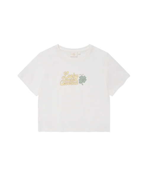 COVERNAT WOMAN(カバーナットウーマン)の「ウーマンラッキーマークTシャツホワイト(Tシャツ/カットソー・レディース・その他・WS/WM)」の6枚目の写真