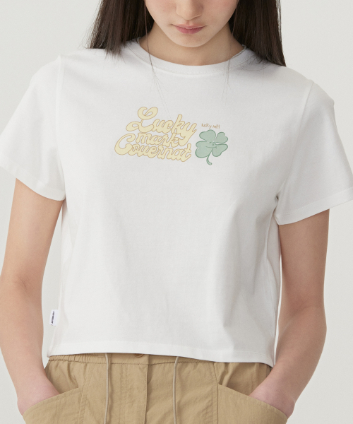 COVERNAT WOMAN(カバーナットウーマン)の「ウーマンラッキーマークTシャツホワイト(Tシャツ/カットソー・レディース・その他・WS/WM)」の7枚目の写真