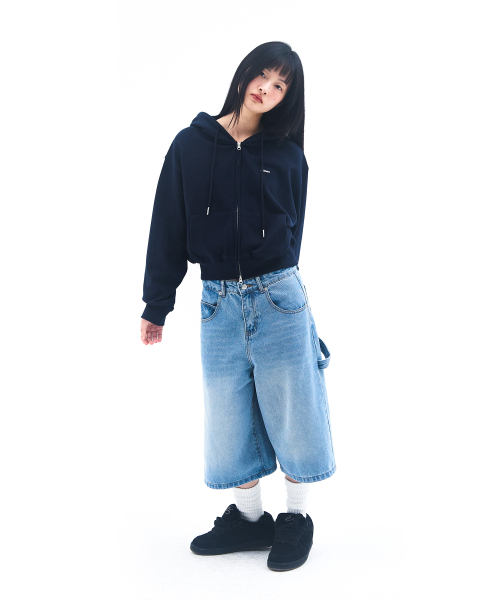 AMESWORLDWIDE（アメスワールドワイド）の「BASIC SMALL LOGO HOODIE ZIP UP NAVY（パーカー・レディース・その他・MEDIUM/LARGE/SMALL）」の6枚目の写真