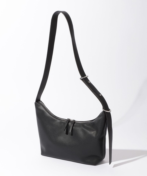 RAGEBLUE（レイジブルー）の「Synthetic Leather Half Moon Hand Bag/シンセティックレザー/ハーフムーンショルダー/ハンドバッグ（ショルダーバッグ・メンズ・ブラック/ブラウン・FREE）」の9枚目の写真
