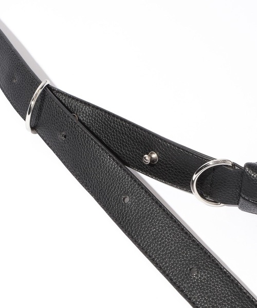 RAGEBLUE（レイジブルー）の「Synthetic Leather Half Moon Hand Bag/シンセティックレザー/ハーフムーンショルダー/ハンドバッグ（ショルダーバッグ・メンズ・ブラック/ブラウン・FREE）」の14枚目の写真