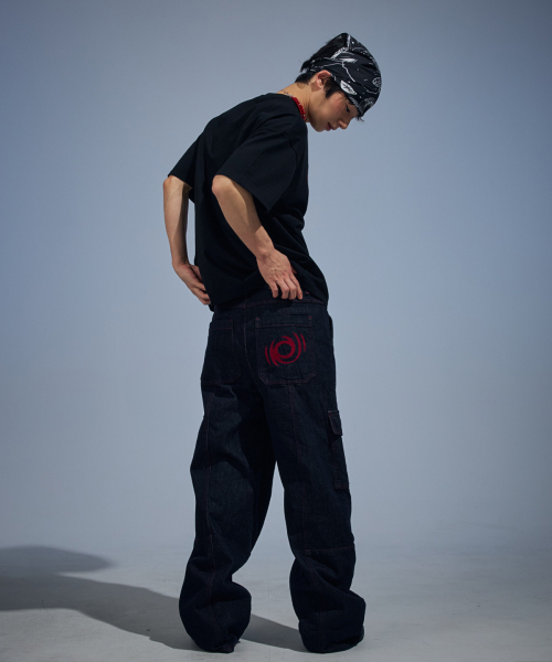 VETEZE(ベテゼ)の「Red Stitch Indigo Cargo Denim Pants(デニムパンツ・レディース・ブルー系その他・1/2/3)」の10枚目の写真