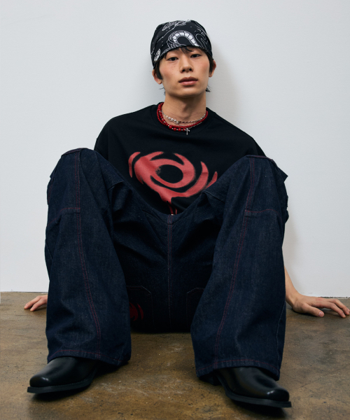 VETEZE(ベテゼ)の「Red Stitch Indigo Cargo Denim Pants(デニムパンツ・レディース・ブルー系その他・1/2/3)」の11枚目の写真