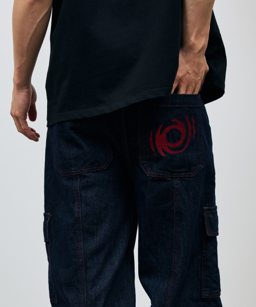 VETEZE(ベテゼ)の「Red Stitch Indigo Cargo Denim Pants(デニムパンツ・レディース・ブルー系その他・1/2/3)」の13枚目の写真