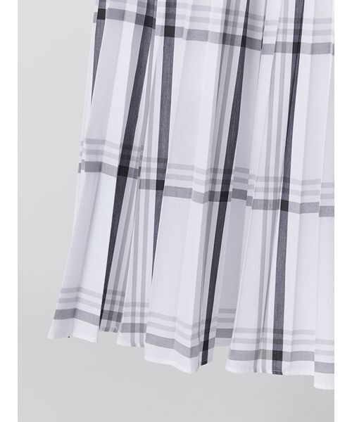 SNIDEL（スナイデル）の「ビッグリボンシャツワンピース（ワンピース・レディース・ブルー/ホワイト/チェック・0/1）」の15枚目の写真