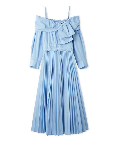 SNIDEL（スナイデル）の「ビッグリボンシャツワンピース（ワンピース・レディース・ブルー/ホワイト/チェック・0/1）」の18枚目の写真