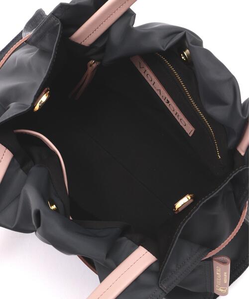 VIOLAd'ORO(ヴィオラドーロ)の「VIOLAd’ORO (ヴィオラドーロ) ナイロンギャザーBAG/BIANCA/V-2293(トートバッグ・レディース・チャコールグレー/ベージュ/ブラック/モカ・F)」の16枚目の写真