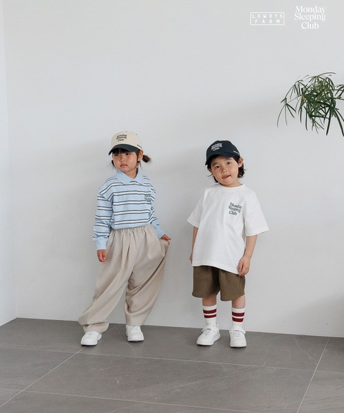 LOWRYS FARM（ローリーズファーム）の「【KIDS】Monday Sleeping Club ロゴシシュウＣＡＰ 661486（キャップ・キッズ・ネイビー/グリーン/オフホワイト・FREE）」の5枚目の写真