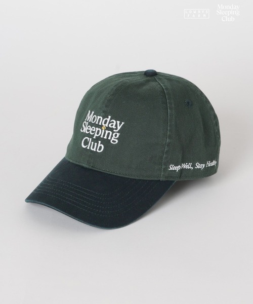 LOWRYS FARM（ローリーズファーム）の「【KIDS】Monday Sleeping Club ロゴシシュウＣＡＰ 661486（キャップ・キッズ・ネイビー/グリーン/オフホワイト・FREE）」の14枚目の写真