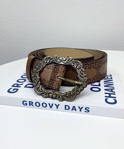 VIBGYOR（ヴィブジョー）の「【TUNE】アンティーク調ウエスタンベルト（ベルト・レディース・ブラウン・FREE）」の2枚目の写真