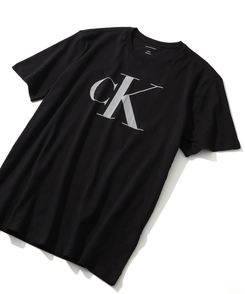 [Calvin Klein] MONOGRAM SS T-shirt / monogram standard crew neck T-shirt