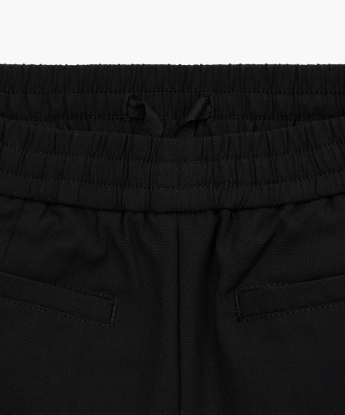 MUSINSA STANDARD KIDS（ムシンサスタンダードキッズ）の「リネンライクワンタックワイドバンディングショーツ[ブラック]（その他パンツ・レディース・その他・110/120/130/140/150/160）」の5枚目の写真