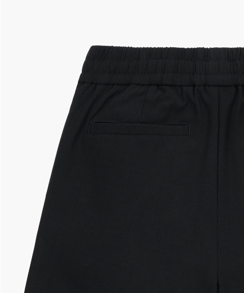 MUSINSA STANDARD KIDS（ムシンサスタンダードキッズ）の「リネンライクワンタックワイドバンディングショーツ[ブラック]（その他パンツ・レディース・その他・110/120/130/140/150/160）」の7枚目の写真