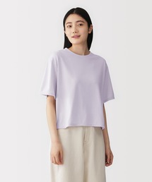 婦人 UVカット吸汗速乾クルーネック半袖Tシャツ