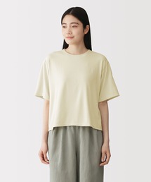 婦人 UVカット吸汗速乾クルーネック半袖Tシャツ