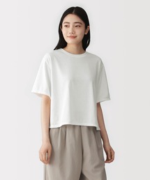 婦人 UVカット吸汗速乾クルーネック半袖Tシャツ