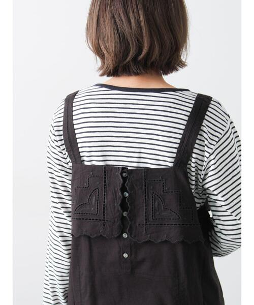 Samansa Mos2（サマンサ モスモス）の「カットワーク刺繍キャミチュニック（チュニック・レディース・オフホワイト/サックスブルー・F）」の8枚目の写真