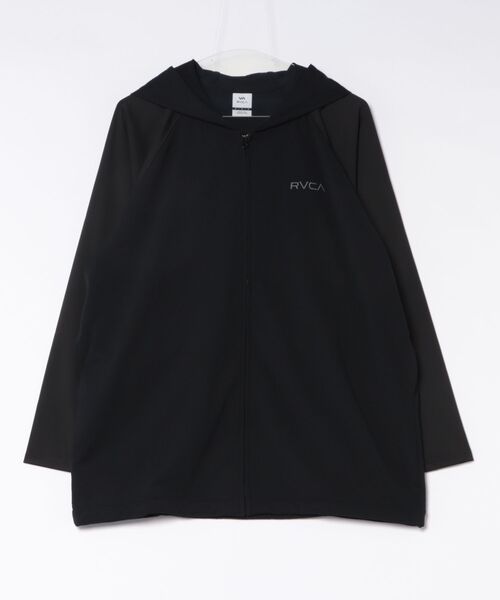 RVCA(ルーカ)の「RVCA/ルーカ 水着 長袖 ラッシュガード パーカー ジップアップ DOLMAN SLEEVE WIDE ZIP HD BG043867 UT(パーカー・レディース・ブラック/ホワイト/ライトカーキ・S/M)」の16枚目の写真