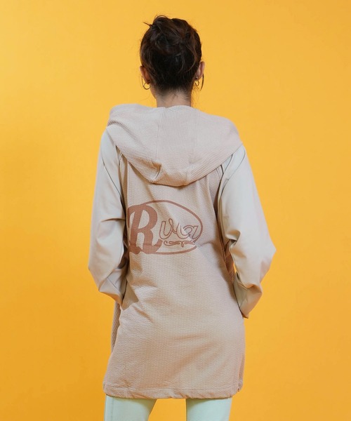 RVCA(ルーカ)の「RVCA/ルーカ 水着 長袖 ラッシュガード パーカー ジップアップ DOLMAN SLEEVE WIDE ZIP HD BG043867 UT(パーカー・レディース・ブラック/ホワイト/ライトカーキ・S/M)」の21枚目の写真