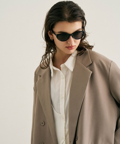 NUEF (ヌエフ)の「ウェリントンサングラス|カラーレンズ|トレンド|紫外線対策|UVカット|サングラス|NUEF|COLOR SUNGLASSES(サングラス・レディース・ブラック/ブラウン/グレー・FREE)」の12枚目の写真
