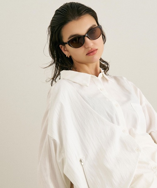 NUEF (ヌエフ)の「ウェリントンサングラス|カラーレンズ|トレンド|紫外線対策|UVカット|サングラス|NUEF|COLOR SUNGLASSES(サングラス・レディース・ブラック/ブラウン/グレー・FREE)」の21枚目の写真