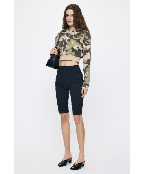 MOUSSY(マウジー)の「【セットアップ対応】CORSET ZIP フ―ディー(スウェット・レディース・杢グレー/グリーン系その他2・FREE)」の5枚目の写真