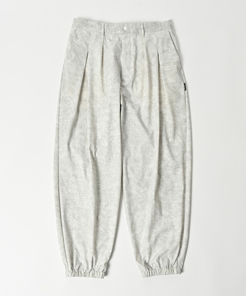 ADAM PATEK(アダムパテック)の「【ADAMPATEK/アダムパテック】uneven dyeing tuck relax pants/ムラ染めリラックスタックパンツ(その他パンツ・メンズ・ホワイト/グレー/ブラック・1/2)」の5枚目の写真