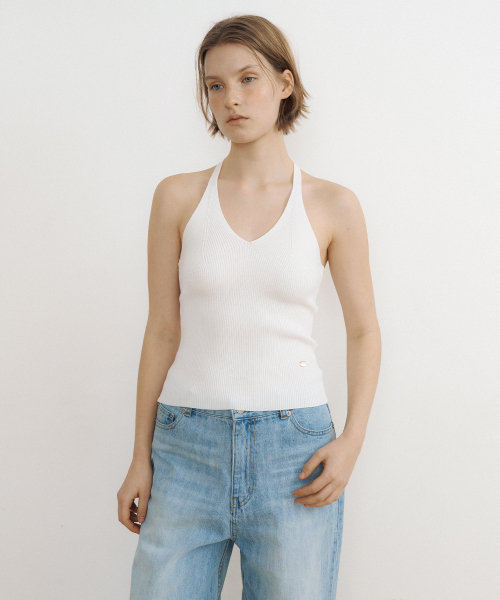 LUCIR ZU(ルシールズ)の「Airy Halter Knit Top (ivory)(ニット/セーター・レディース・その他・FREE)」の2枚目の写真