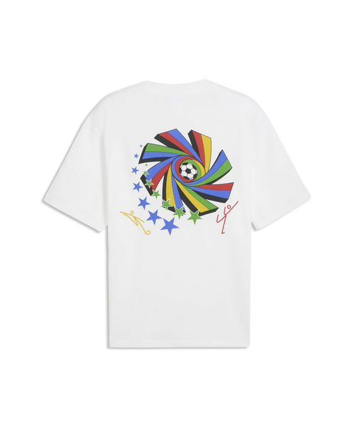 PUMA(プーマ)の「PUMA プーマ メンズ グラフィック フットボール 半袖 Tシャツ(Tシャツ/カットソー・メンズ・ブラック/ホワイト・X-LARGE/X-SMALL/SMALL/MEDIUM/LARGE)」の6枚目の写真