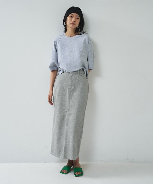 GALLEST（ギャレスト）の「オーバーサイズラグランカットソー（Tシャツ/カットソー・レディース・ブラック/ホワイト/グレー系4・38）」の17枚目の写真