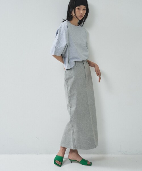 GALLEST（ギャレスト）の「オーバーサイズラグランカットソー（Tシャツ/カットソー・レディース・ブラック/ホワイト/グレー系4・38）」の6枚目の写真