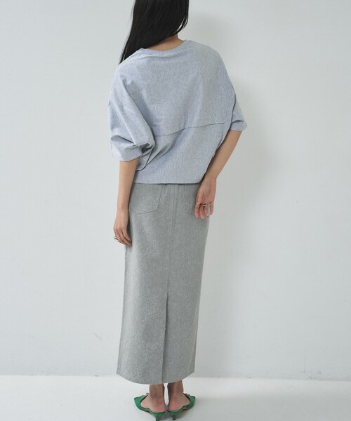 GALLEST（ギャレスト）の「オーバーサイズラグランカットソー（Tシャツ/カットソー・レディース・ブラック/ホワイト/グレー系4・38）」の9枚目の写真