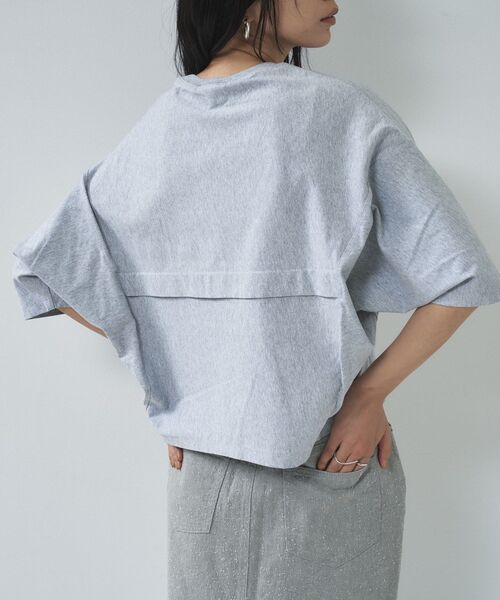 GALLEST（ギャレスト）の「オーバーサイズラグランカットソー（Tシャツ/カットソー・レディース・ブラック/ホワイト/グレー系4・38）」の10枚目の写真