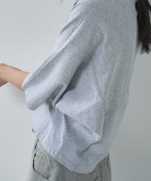 GALLEST（ギャレスト）の「オーバーサイズラグランカットソー（Tシャツ/カットソー・レディース・ブラック/ホワイト/グレー系4・38）」の11枚目の写真