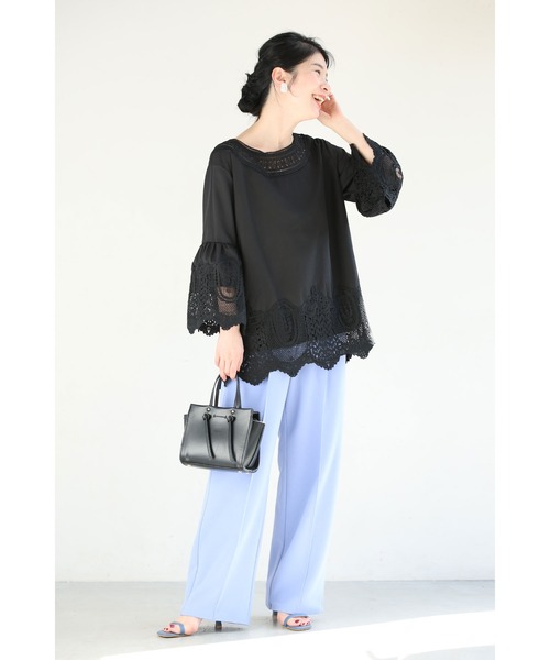 cawaii（カワイイ）の「（黒）フレアレースが美しいプルオーバートップス（Tシャツ/カットソー・レディース・ブラック・FREE）」の18枚目の写真