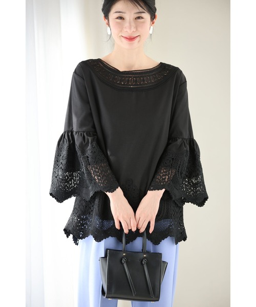 cawaii（カワイイ）の「（黒）フレアレースが美しいプルオーバートップス（Tシャツ/カットソー・レディース・ブラック・FREE）」の17枚目の写真