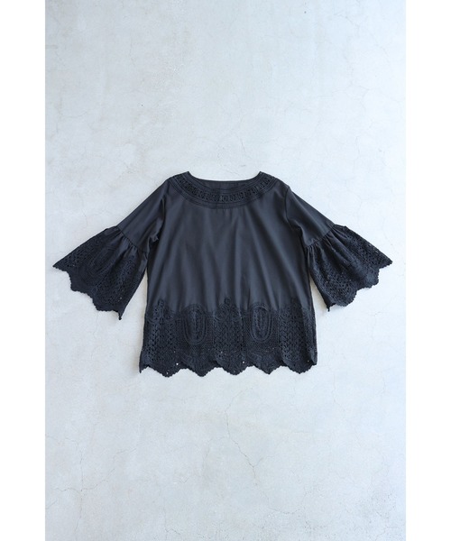 cawaii（カワイイ）の「（黒）フレアレースが美しいプルオーバートップス（Tシャツ/カットソー・レディース・ブラック・FREE）」の10枚目の写真