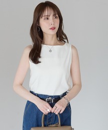 PREFERIR | きれい見えボートネックタンクトップ|上品見え・インナー使い・ON/OFF対応(タンクトップ)