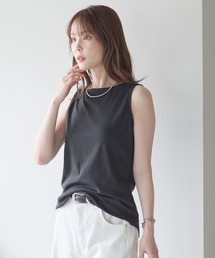 PREFERIR（プレフェリール）の「きれい見えボートネックタンクトップ｜上品見え・インナー使い・ON/OFF対応（タンクトップ）」