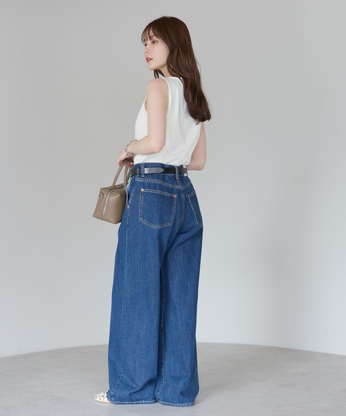 PREFERIR（プレフェリール）の「きれい見えボートネックタンクトップ｜上品見え・インナー使い・ON/OFF対応（タンクトップ・レディース・ブラック/カーキ/チャコールグレー/ベージュ/ホワイト・MEDIUM/LARGE）」の22枚目の写真