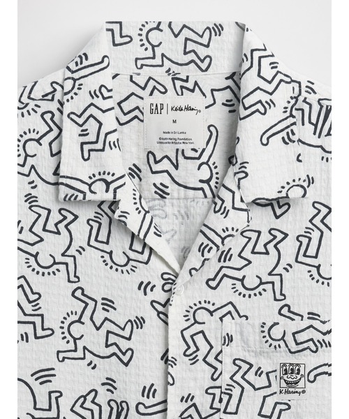 GAP（ギャップ）の「キース・ヘリング テクスチャーシャツ（シャツ/ブラウス・メンズ・ベージュ・L/M/XL/XS/S）」の8枚目の写真