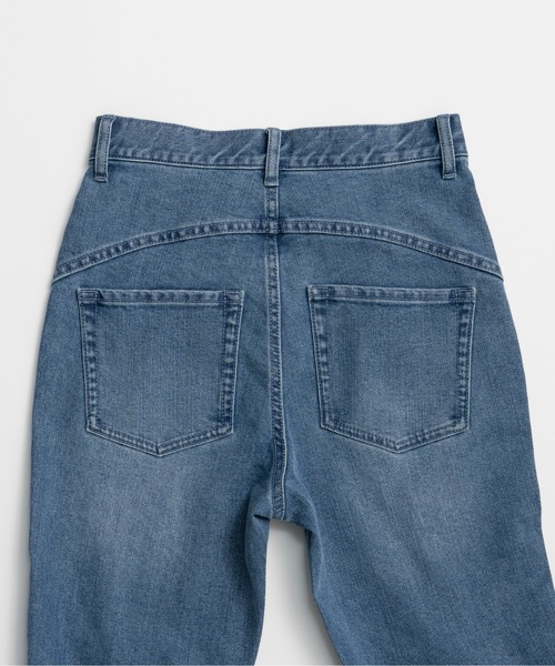 PRANK PROJECT(プランクプロジェクト)の「【2026Summer Pre-Order】スーパーフレアデニムハーフパンツ / Super Flare Denim Half Pants(デニムパンツ・レディース・ブルー/ブラック・36/38)」の21枚目の写真