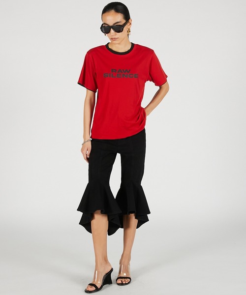 PRANK PROJECT(プランクプロジェクト)の「【2026Summer Pre-Order】スーパーフレアデニムハーフパンツ / Super Flare Denim Half Pants(デニムパンツ・レディース・ブルー/ブラック・36/38)」の4枚目の写真